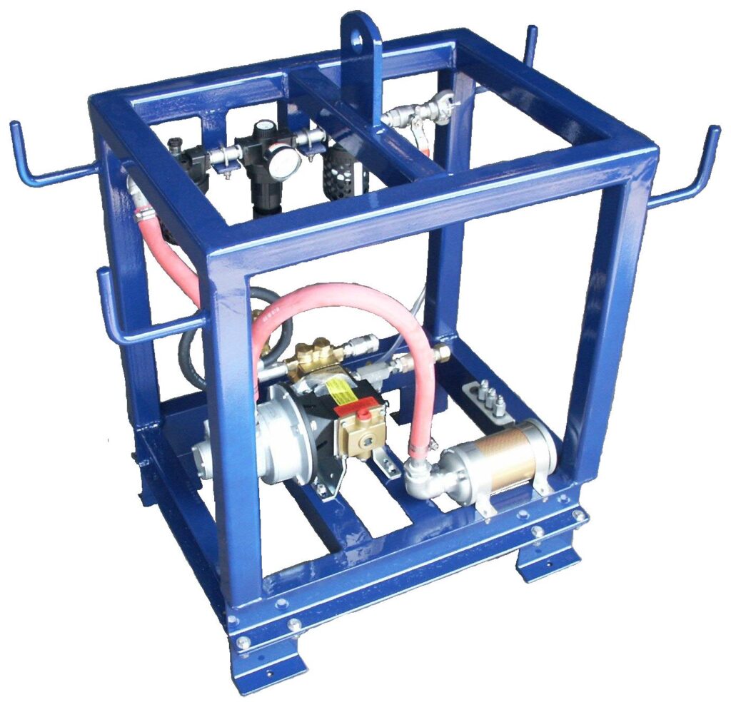 Air Powered Pressure Washers, Hydrostatic Test, Foam Applicators and